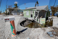 NEWS - USA: Schäden nach Sturm Ian auf der Insel Matlacha in Florida