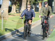 Arnold Schwarzenegger Out On A Bike Ride