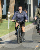 PREMIUM EXCLUSIVE Arnold Schwarzenegger Takes A Morning Ride Along The Coast