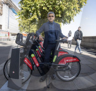 Sadiq Khan, the Mayor of London launches the brand-new TfL e-bikes in Westminster, London, UK.
6th October 2022.