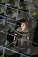 Aida review - dour staging gains colour from the pit
