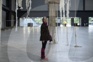 Brain Forest Quipu by artist Cecilia Vicuña at Tate Modern, UK.