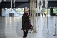 Brain Forest Quipu by artist Cecilia Vicuña at Tate Modern, UK.
