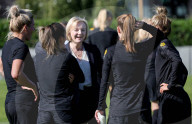 Prime Minister Liz Truss visits England Women's Football Team