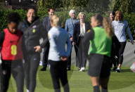 Prime Minister Liz Truss visits England Women's Football Team