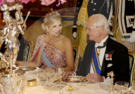 ROYALS - Holländische und schwedische Royals beim Staastbankett in Stockholm