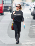 Olivia Wilde Sports Pleasing Crewneck