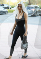 PREMIUM EXCLUSIVE Kim Kardashian carrying Balenciaga purse same day Kanye is kicked out