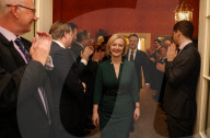 Prime Minister Liz Truss leaving No10 for the last time