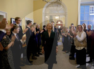Prime Minister Liz Truss leaving No10 for the last time