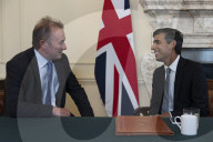 Prime Minister Rishi Sunak meets meets Chief Whip Simon Hart