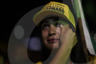 Supporters of Brazil's President and presidential candidate Jair Bolsonaro