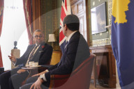 Foreign Secretary James Cleverly meets Albin Kurti