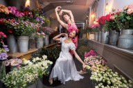 Ballet stars Fumi Kaneko and Ivan Putrov celebrate World Ballet Day at Bloomsbury Flowers