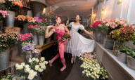 Ballet stars Fumi Kaneko and Ivan Putrov celebrate World Ballet Day at Bloomsbury Flowers