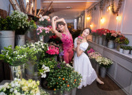 Ballet stars Fumi Kaneko and Ivan Putrov celebrate World Ballet Day at Bloomsbury Flowers