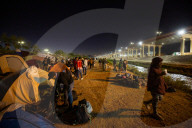 NEWS - USA-Mexico: Lager für venezolanische Migranten am Rio Grande in Ciudad Juarez
