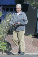 Mark Harmon checking his mail 