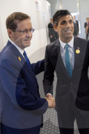 The Prime Minister Rishi Sunak  meets with the President of Israel