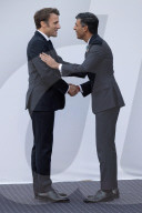 The Prime Minister Rishi Sunak  meets the President of France