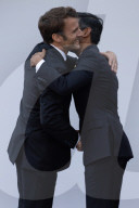 The Prime Minister Rishi Sunak  meets the President of France