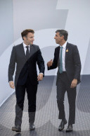 The Prime Minister Rishi Sunak  meets the President of France