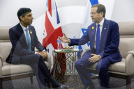 The Prime Minister Rishi Sunak  meets with the President of Israel