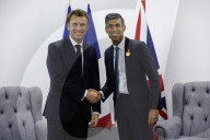 The Prime Minister Rishi Sunak  meets the President of France