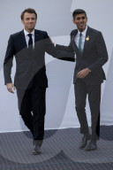 The Prime Minister Rishi Sunak  meets the President of France
