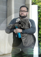 Cherâ€™s son Chaz Bono, 53, is seen for the first time since his superstar mom, 76, went public with her new toyboy lover Alexander â€˜AEâ€™ Edwards, 36.