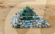 FEATURE - Ägypten bekommt eine neue Pyramide - aus Plastikflaschen, die aus dem Nil geborgen wurden