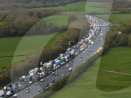 Just Stop Oil M25 Protest Oxted, UK