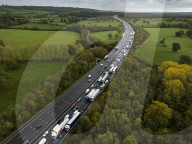 Just Stop Oil M25 Protest Oxted, UK