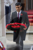 The Prime Minister Rishi Sunak attends Remembrance Sunday
