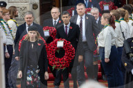 The Prime Minister Rishi Sunak attends Remembrance Sunday