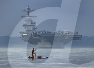 USS Gerald R Ford arrives in Portsmouth