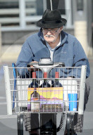Veteran Hollywood actor John Aniston, 86, makes a rare public appearance as he shops at discount store Costco on Wednesday afternoon [March 4].