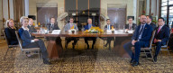 The Prime Minister Rishi Sunak meets with other G7 leaders