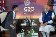 The Prime Minister Rishi Sunak meets The Prime Minister of India