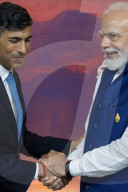 The Prime Minister Rishi Sunak meets The Prime Minister of India