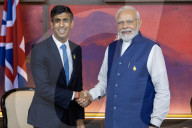 The Prime Minister Rishi Sunak meets The Prime Minister of India
