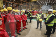 Ben Wallace tours Appledore Shipyard