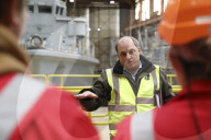 Ben Wallace tours Appledore Shipyard