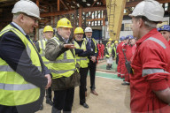Ben Wallace tours Appledore Shipyard