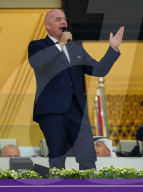 FUSSBALL-WM Katar - FIFA-Präsident Gianni Infantino an der Eröffnungsveranstaltung 