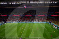 FUSSBALL-WM Katar - Eröffnungsspiel vor leeren Sitzen im Al-Bayt-Stadion