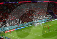FUSSBALL-WM Katar - Eröffnungsspiel vor leeren Sitzen im Al-Bayt-Stadion