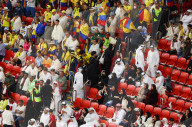 FUSSBALL-WM Katar - Eröffnungsspiel vor leeren Sitzen im Al-Bayt-Stadion