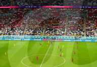 FUSSBALL-WM Katar - Eröffnungsspiel vor leeren Sitzen im Al-Bayt-Stadion