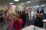 Prime Minister Rishi Sunak visits Eramus Darwin Academy